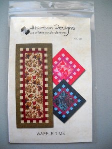 Waffle Time Table runner pattern