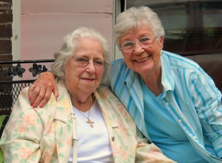 The Ensminger cousins reunited after more than 50 years: Ruth Ellen and Doris Mae